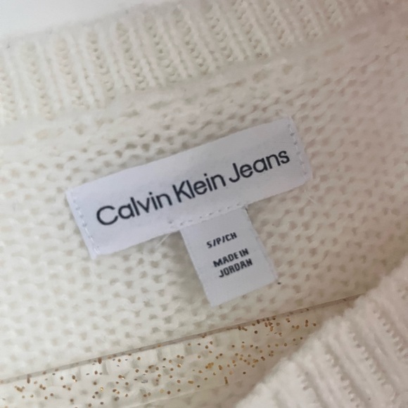 Calvin Klein Designer White sweater - Picture 3 of 12